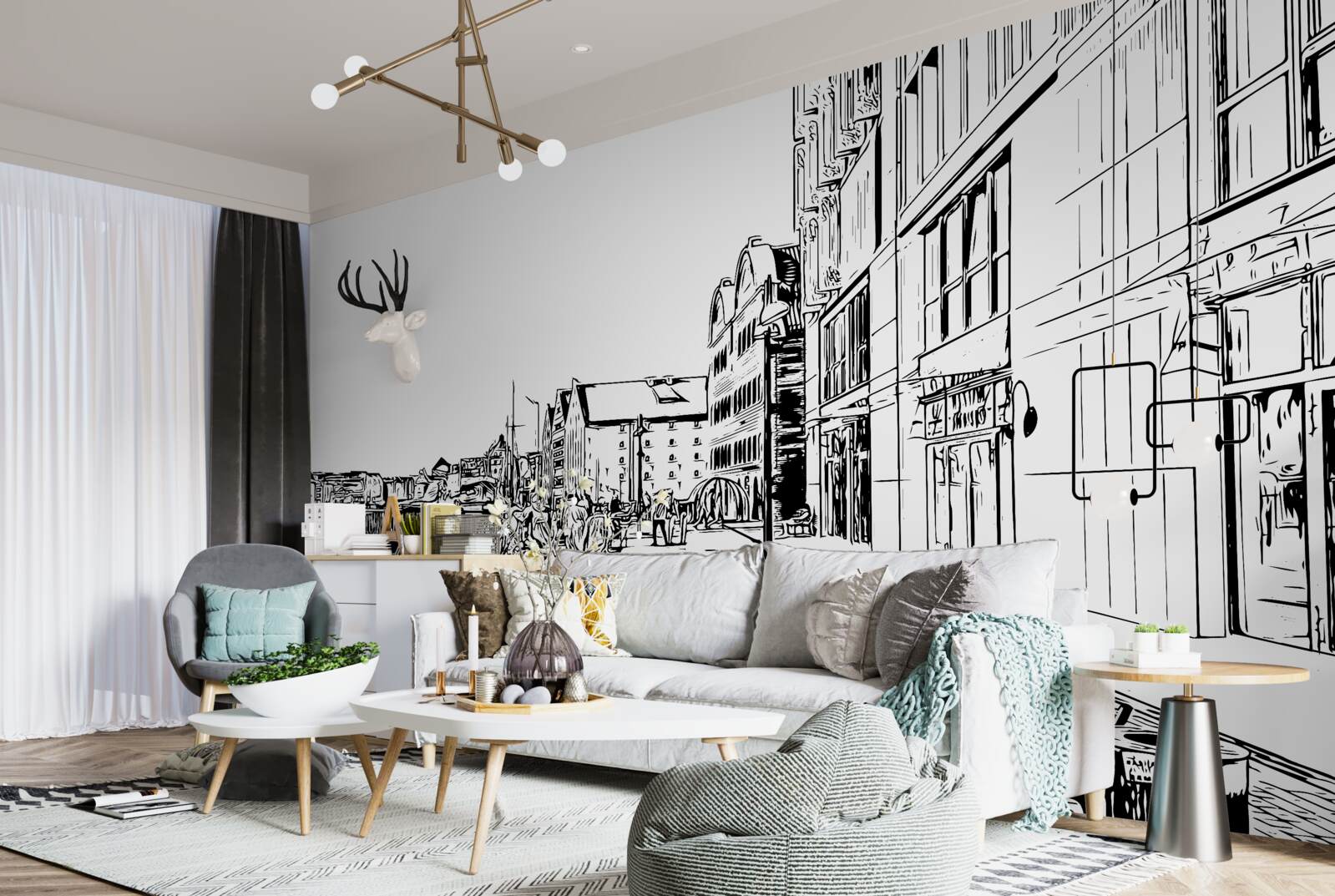 Fototapet terasament pitoresc vizibil în fotografie