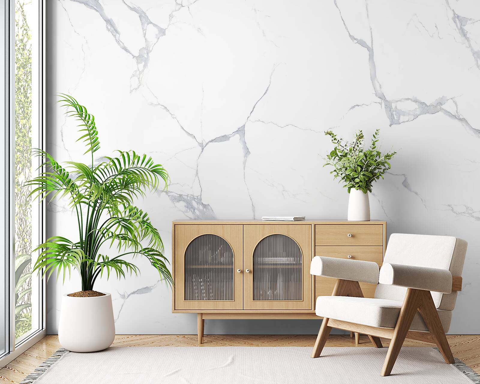 Fototapet plăci de porțelan alb