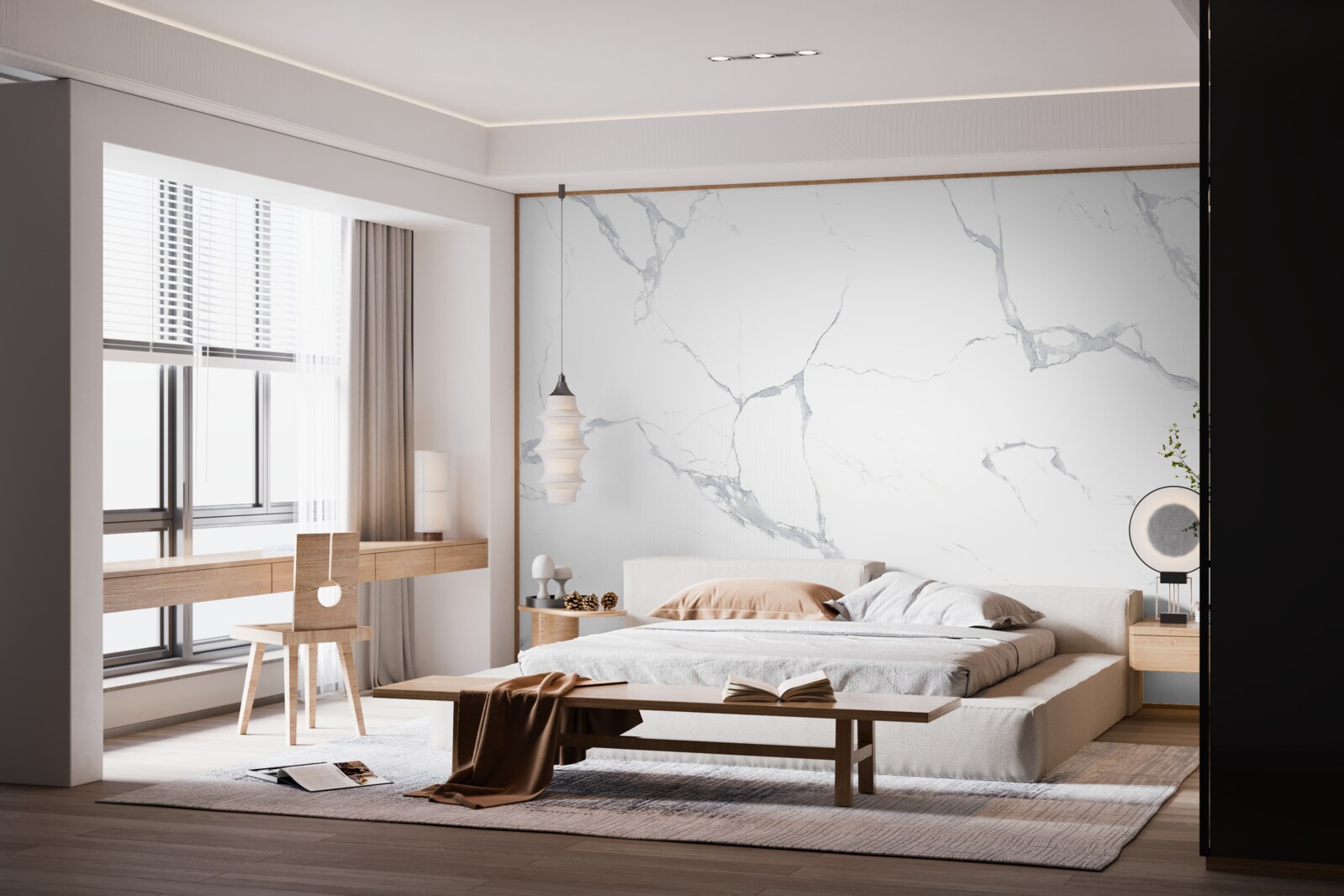 Fototapet plăci de porțelan alb