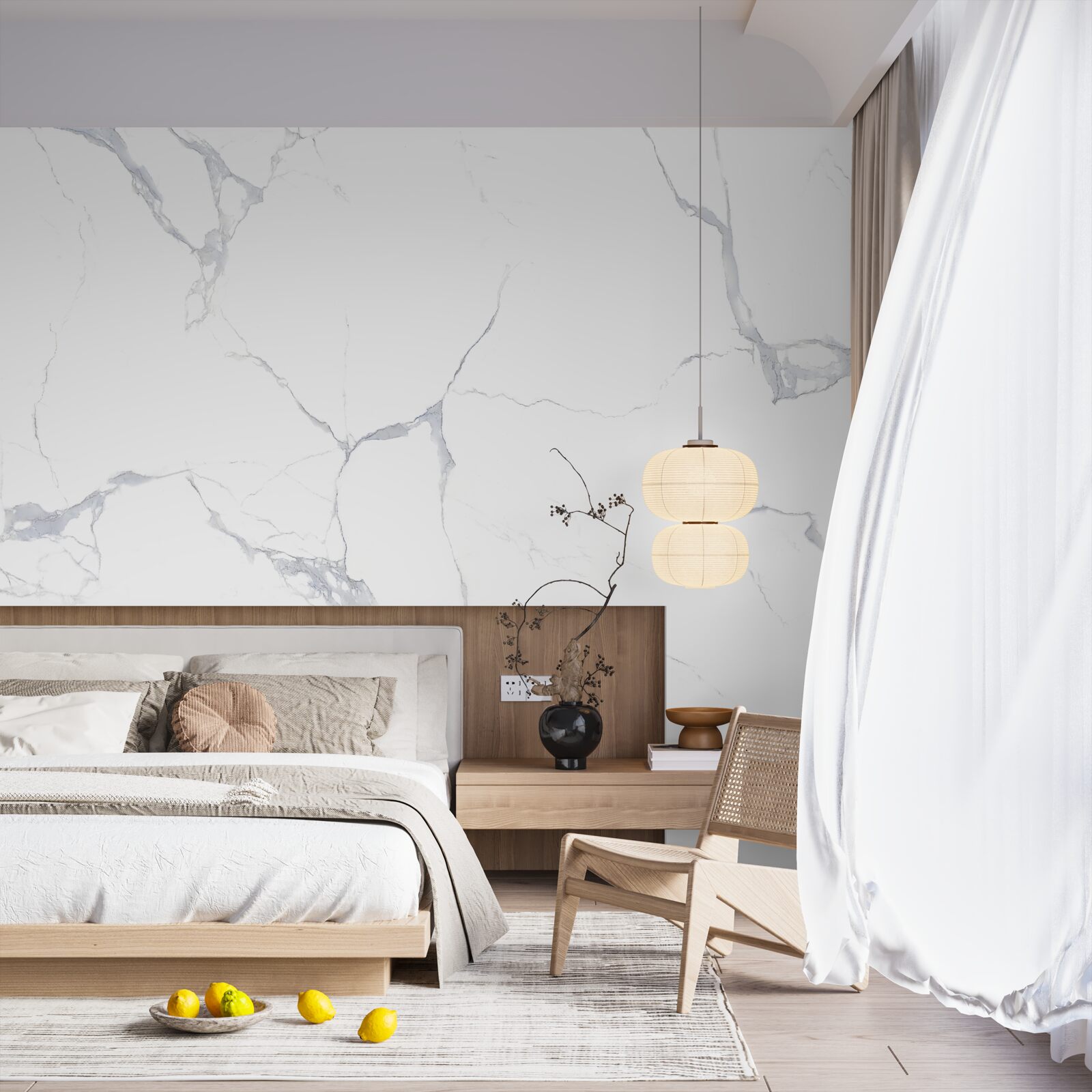 Fototapet plăci de porțelan alb