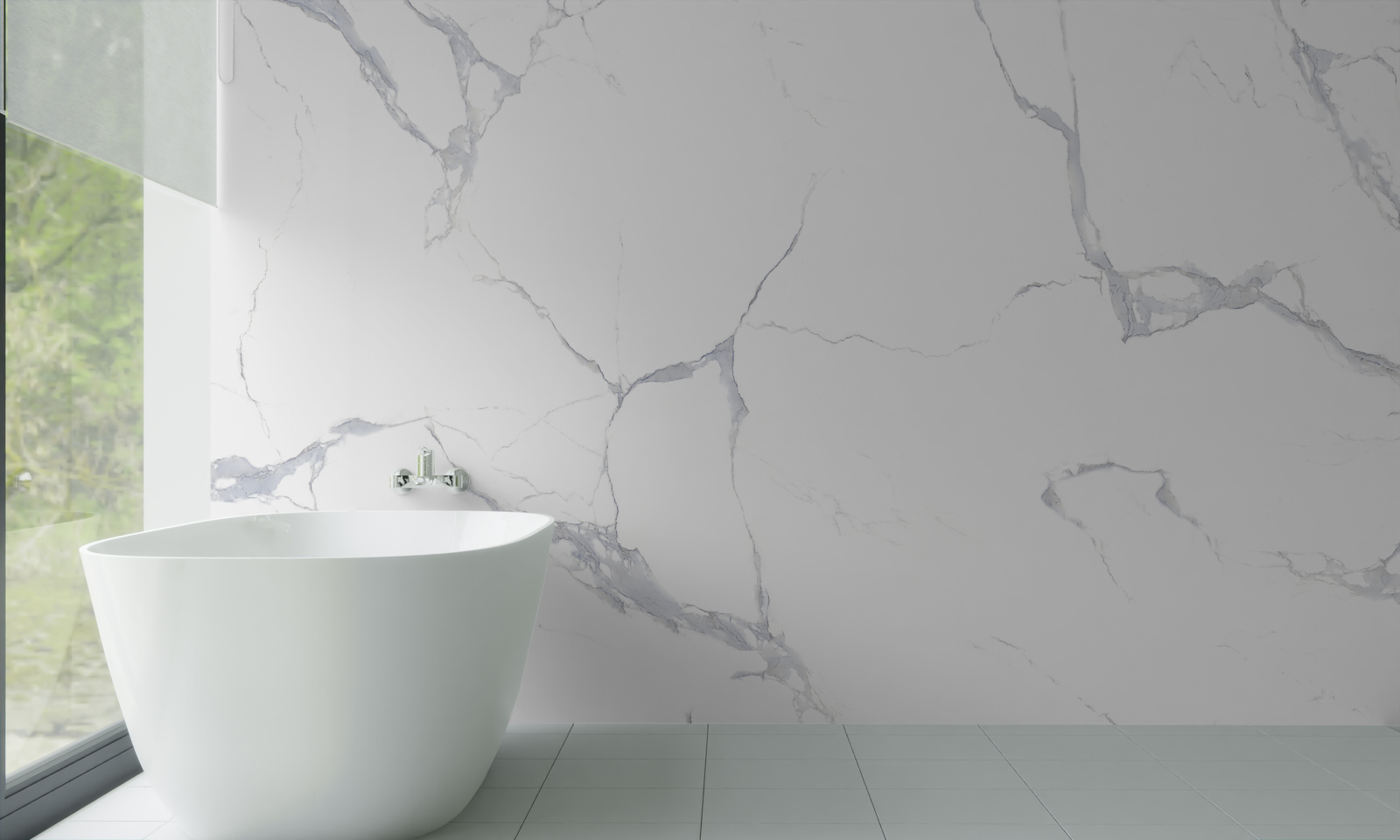 Fototapet plăci de porțelan alb