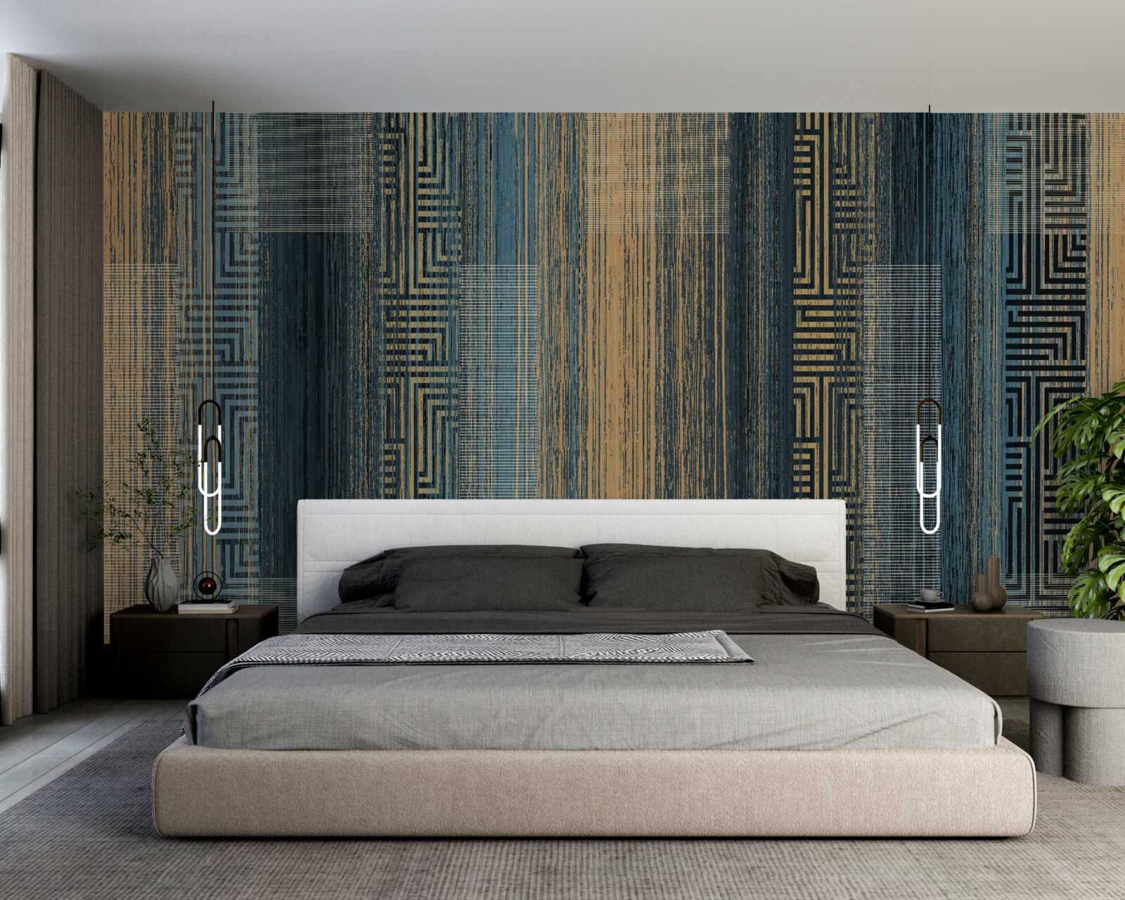 Fototapet linii verticale întunecate care și-au pierdut transparența