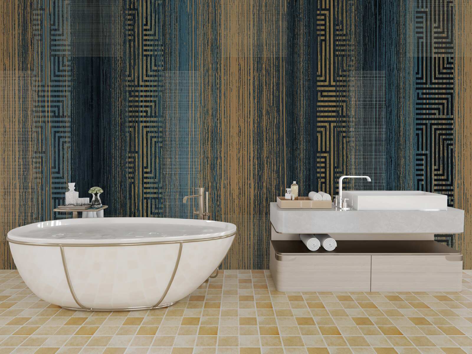 Fototapet linii verticale întunecate care și-au pierdut transparența