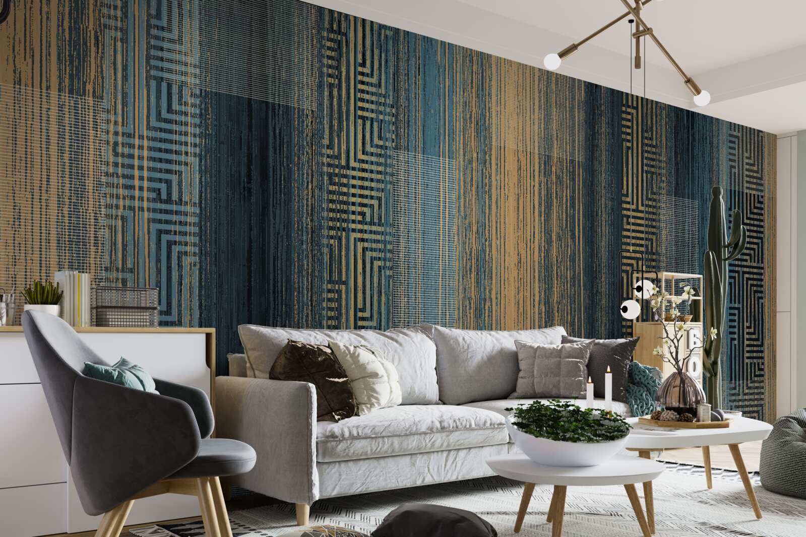 Fototapet linii verticale întunecate care și-au pierdut transparența