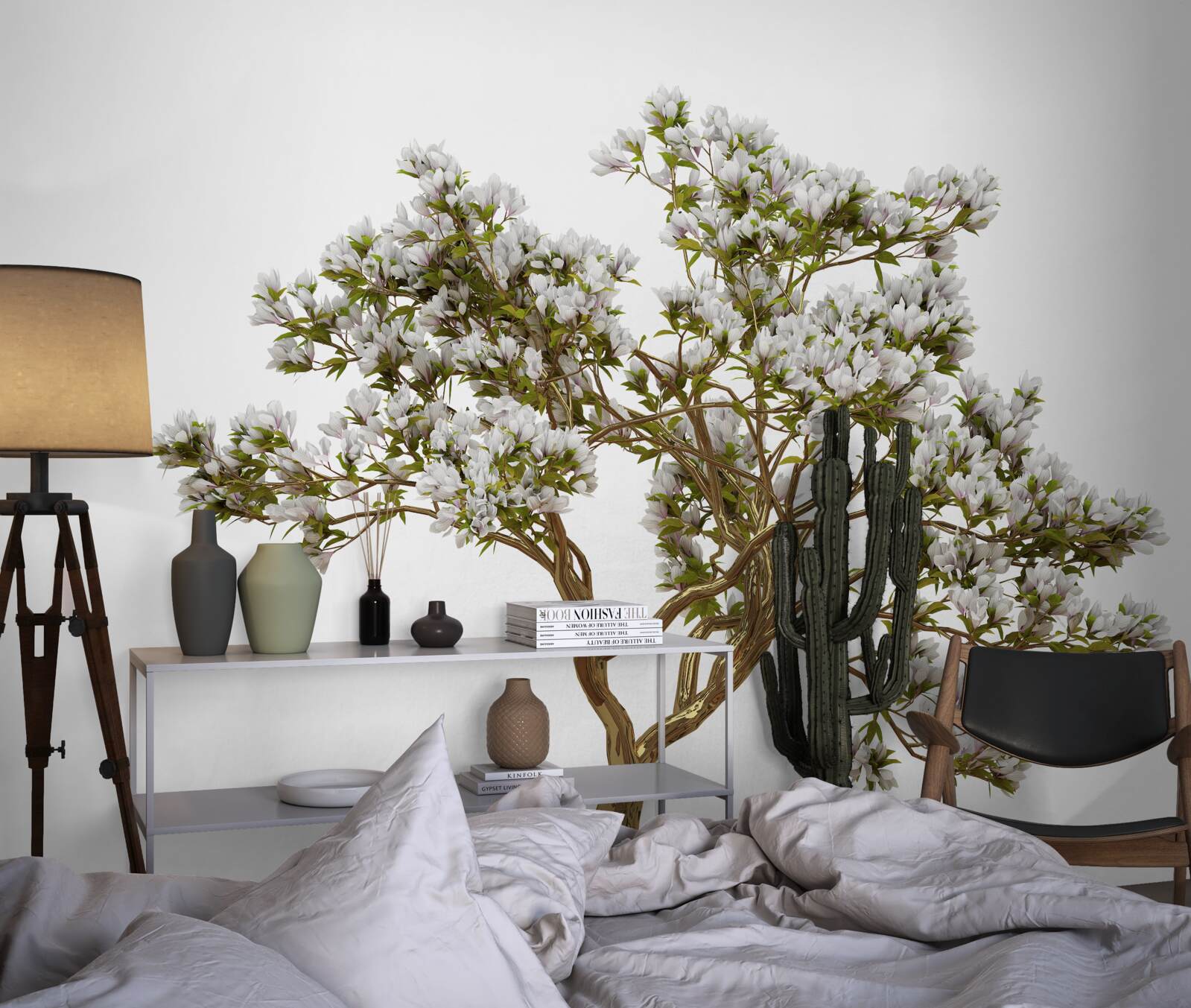 Fototapet un bonsai solitar are o frumusețe grațioasă