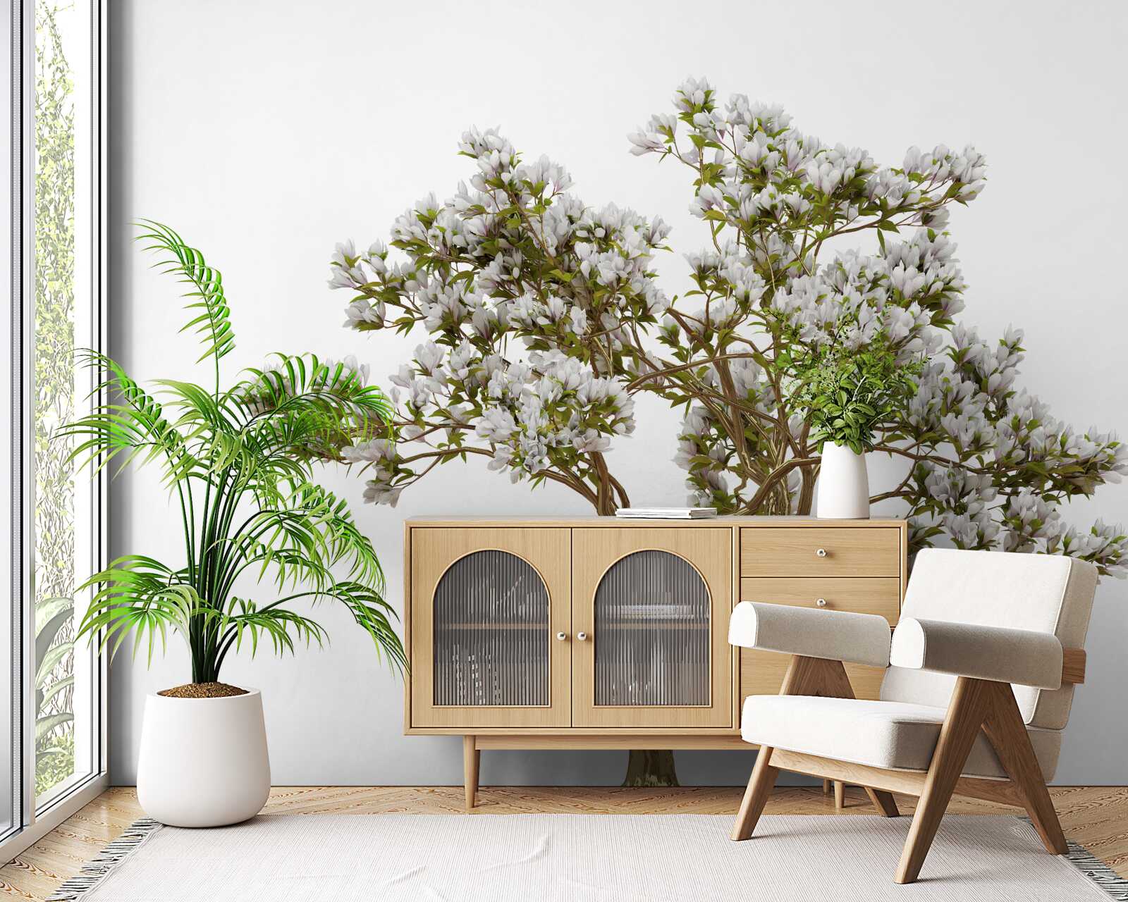 Fototapet un bonsai solitar are o frumusețe grațioasă