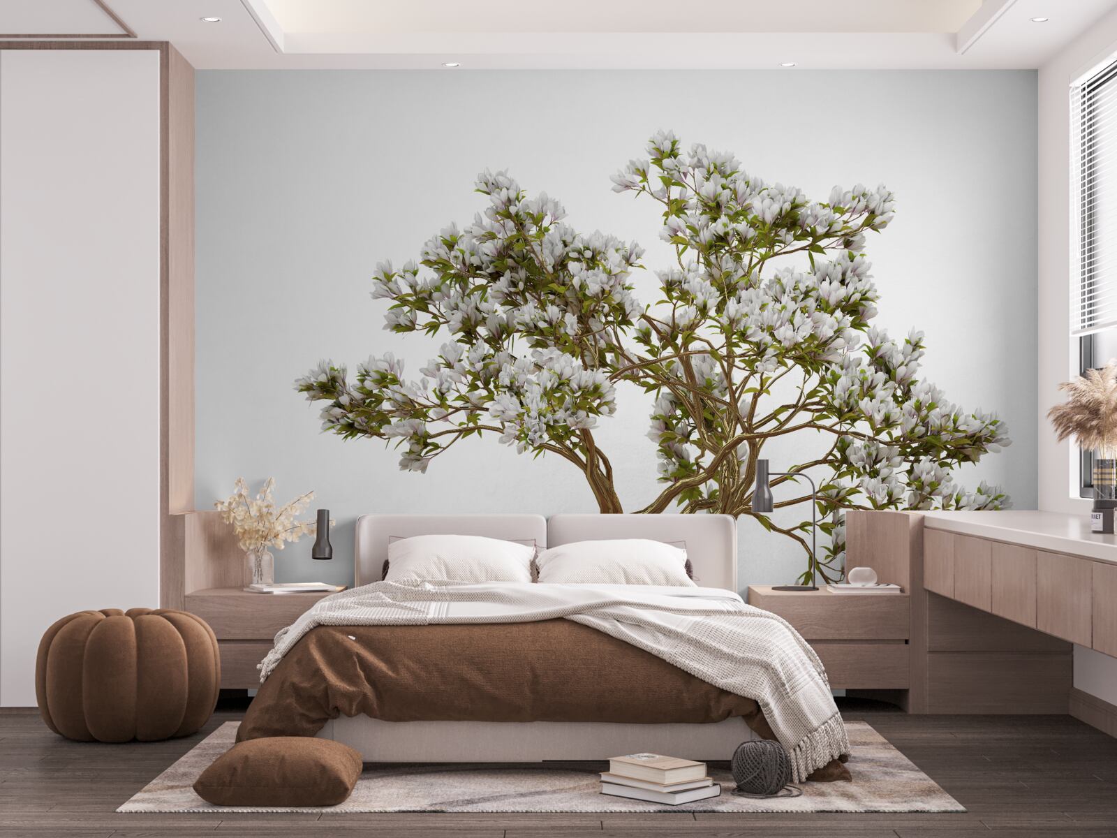 Fototapet un bonsai solitar are o frumusețe grațioasă