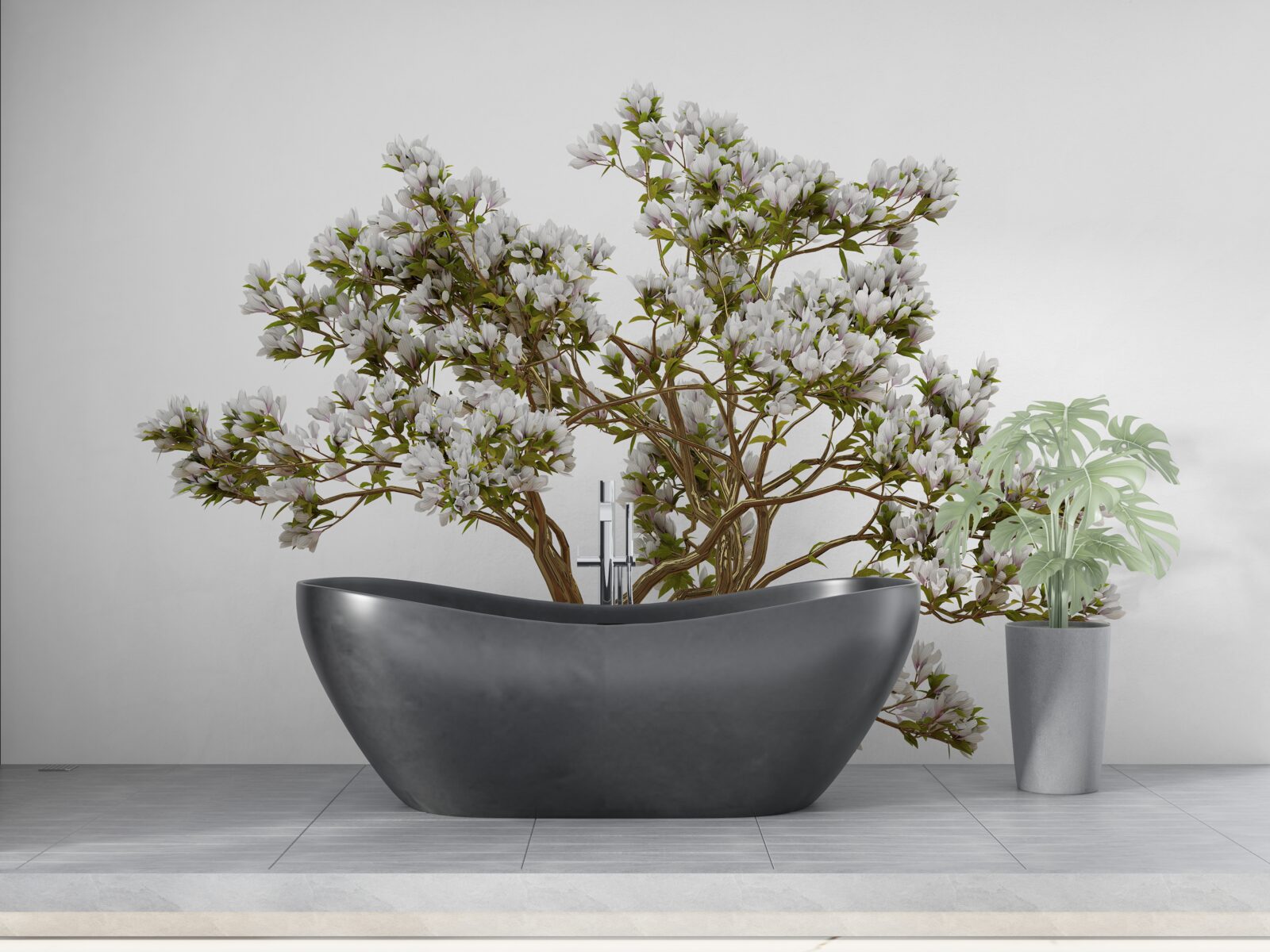 Fototapet un bonsai solitar are o frumusețe grațioasă