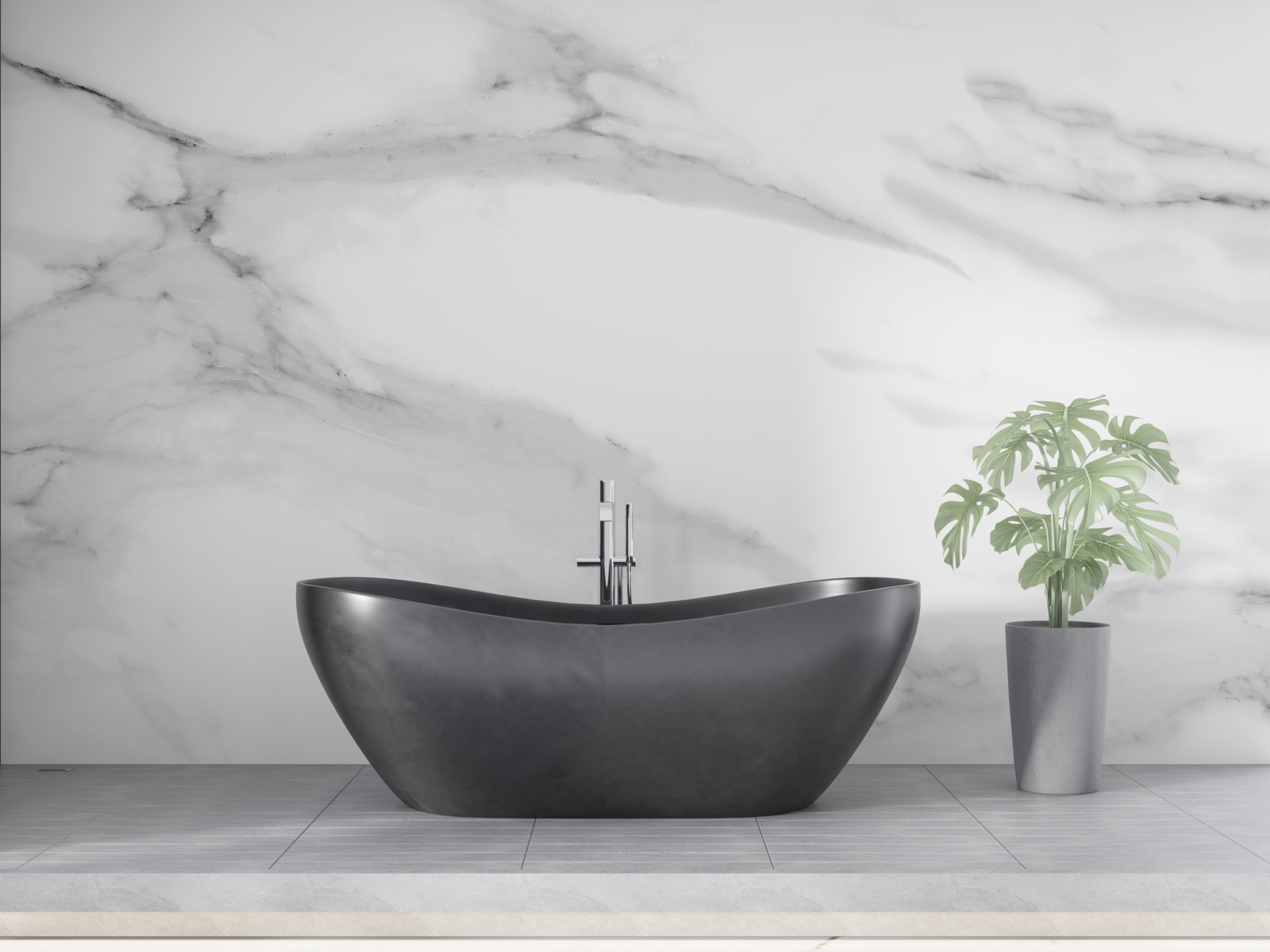 Fototapet cuplu gri-alb