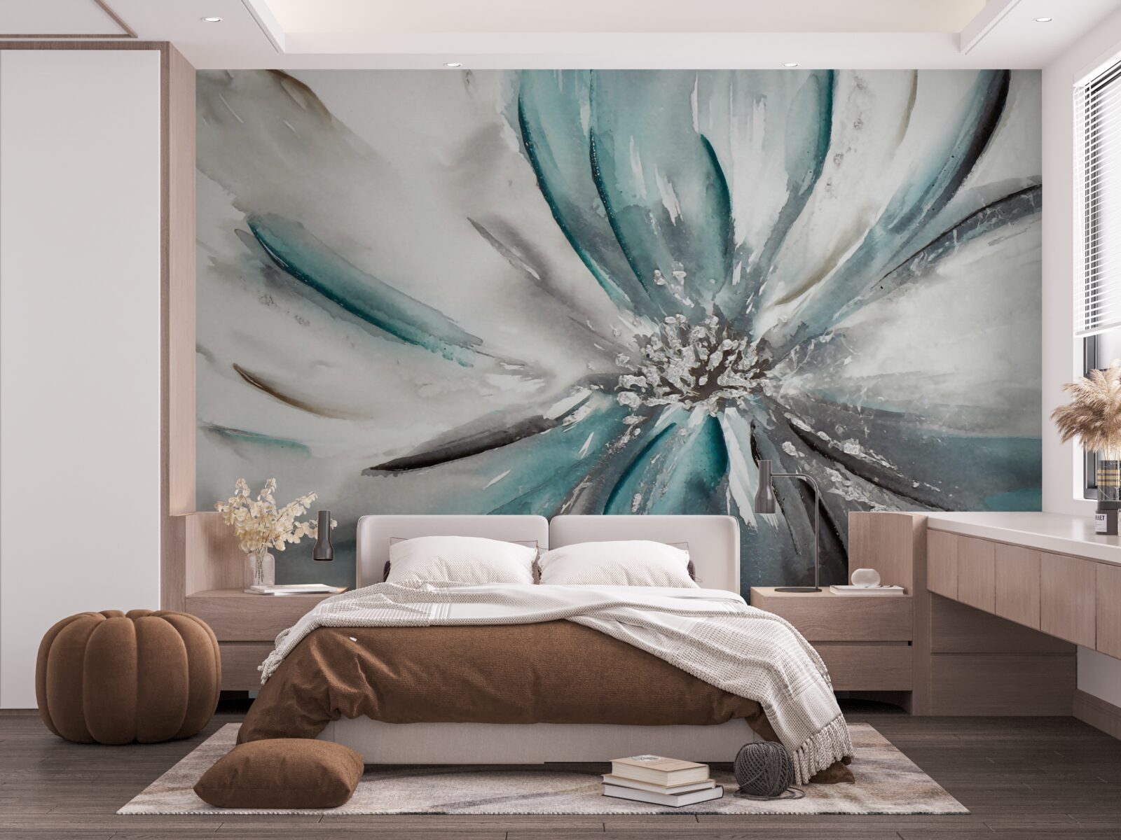 Fototapet petale delicate ale unui boboc deschis