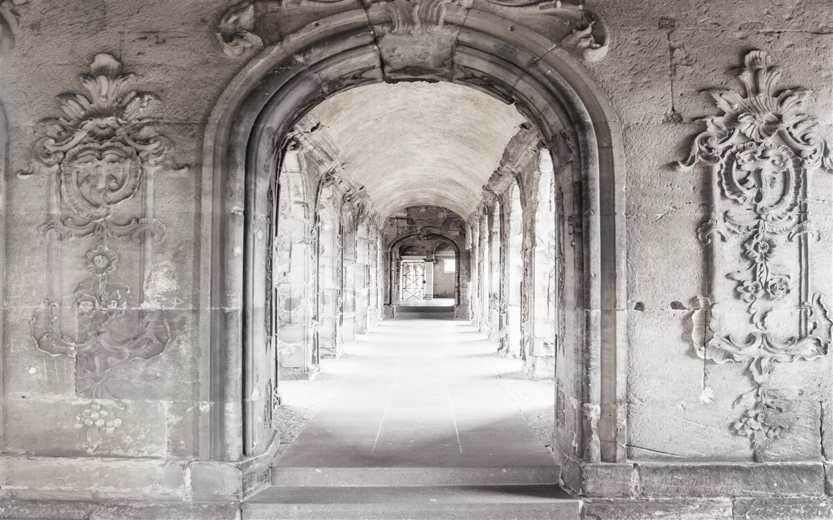 Fototapet nesfârșite formațiuni de piatră arcuite și netede