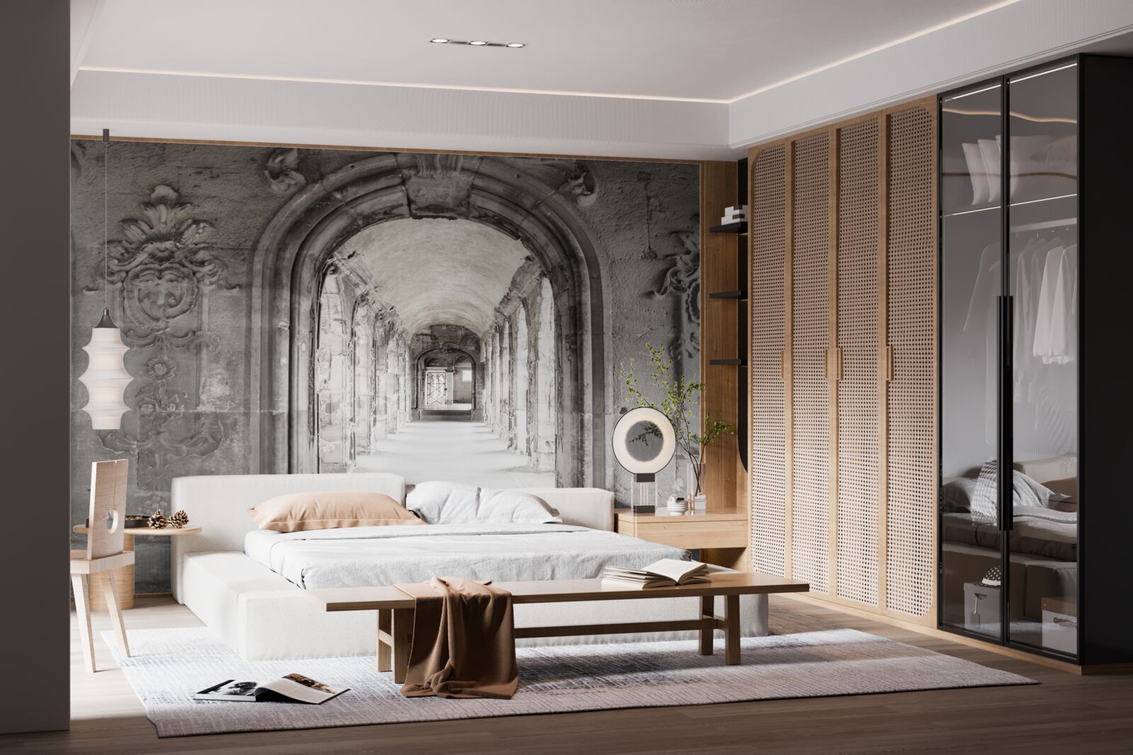 Fototapet nesfârșite formațiuni de piatră arcuite și netede