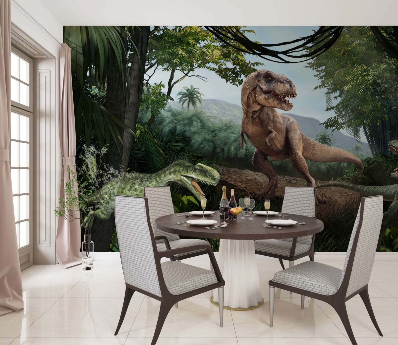 Fototapet perioada dinozaurilor la tropice