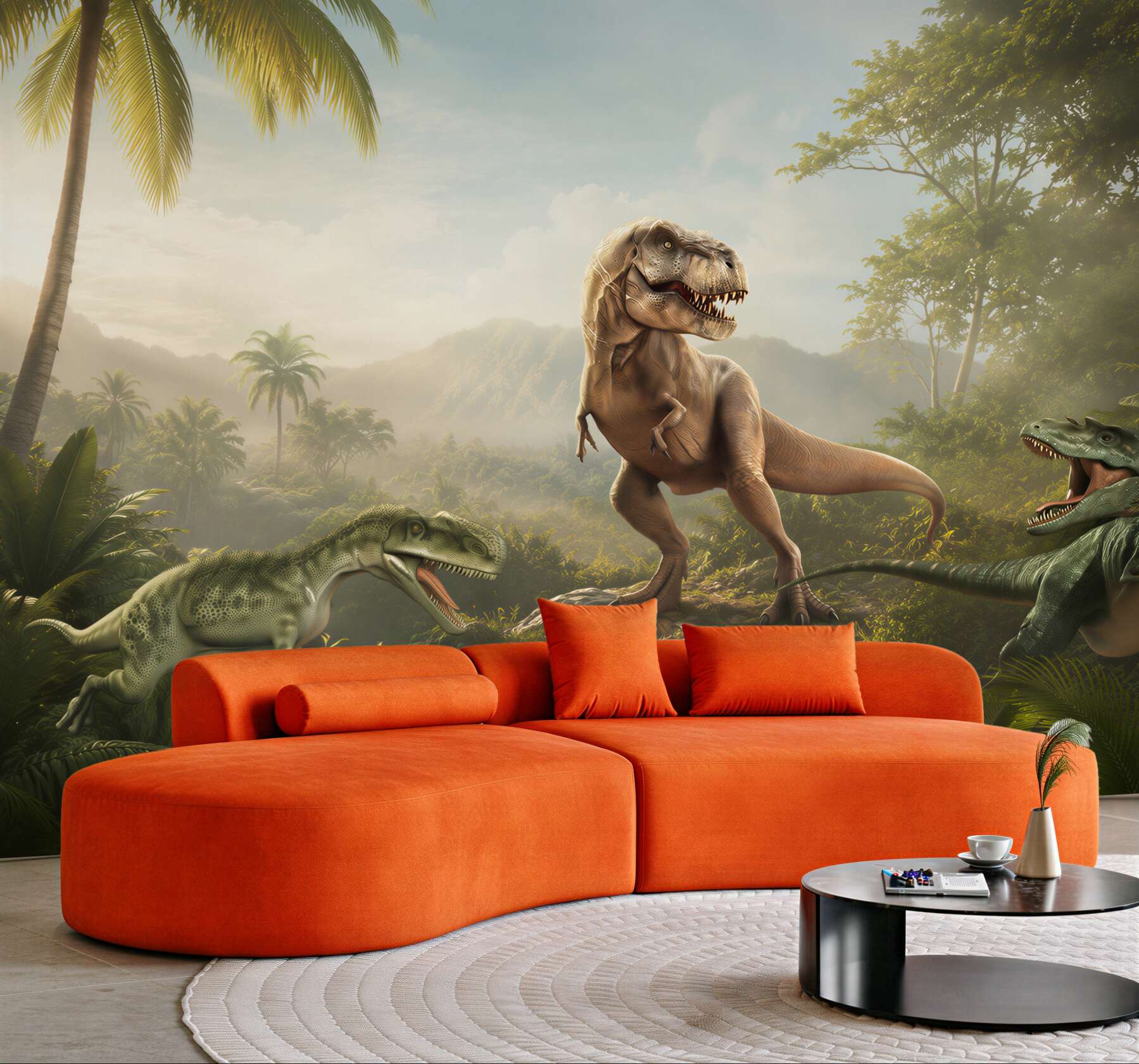 Fototapeta okres dinozaurów w strefie tropikalnej