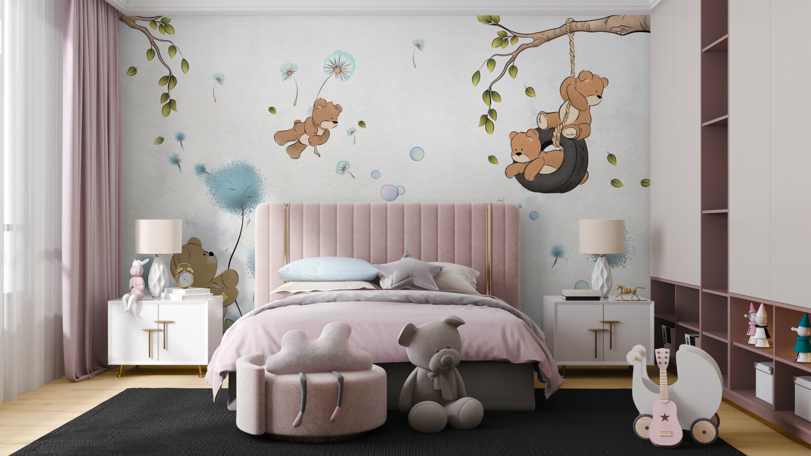 Fototapet joacă pentru copii mici