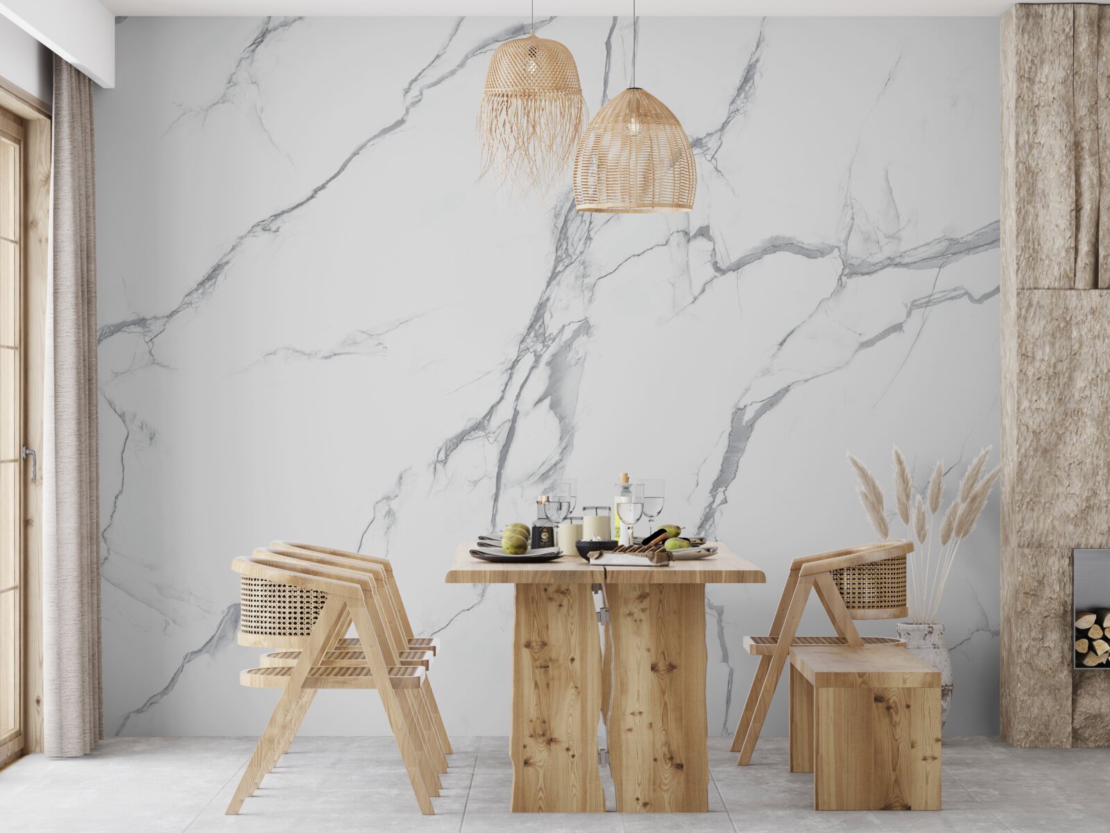 Fototapet furtună puternică pe nori ușori