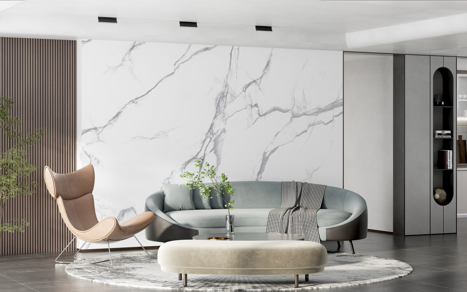 Fototapet furtună puternică pe nori ușori