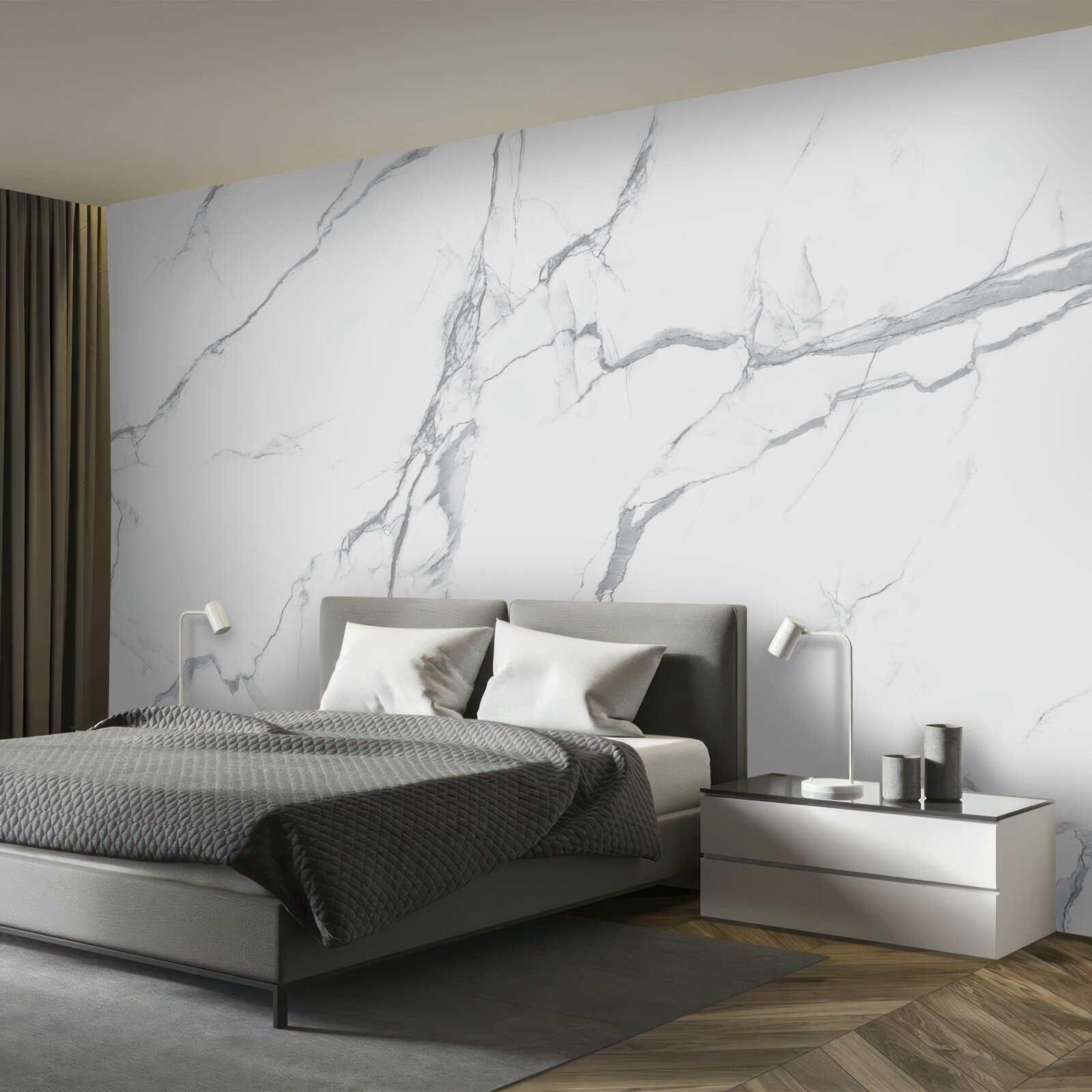 Fototapet furtună puternică pe nori ușori