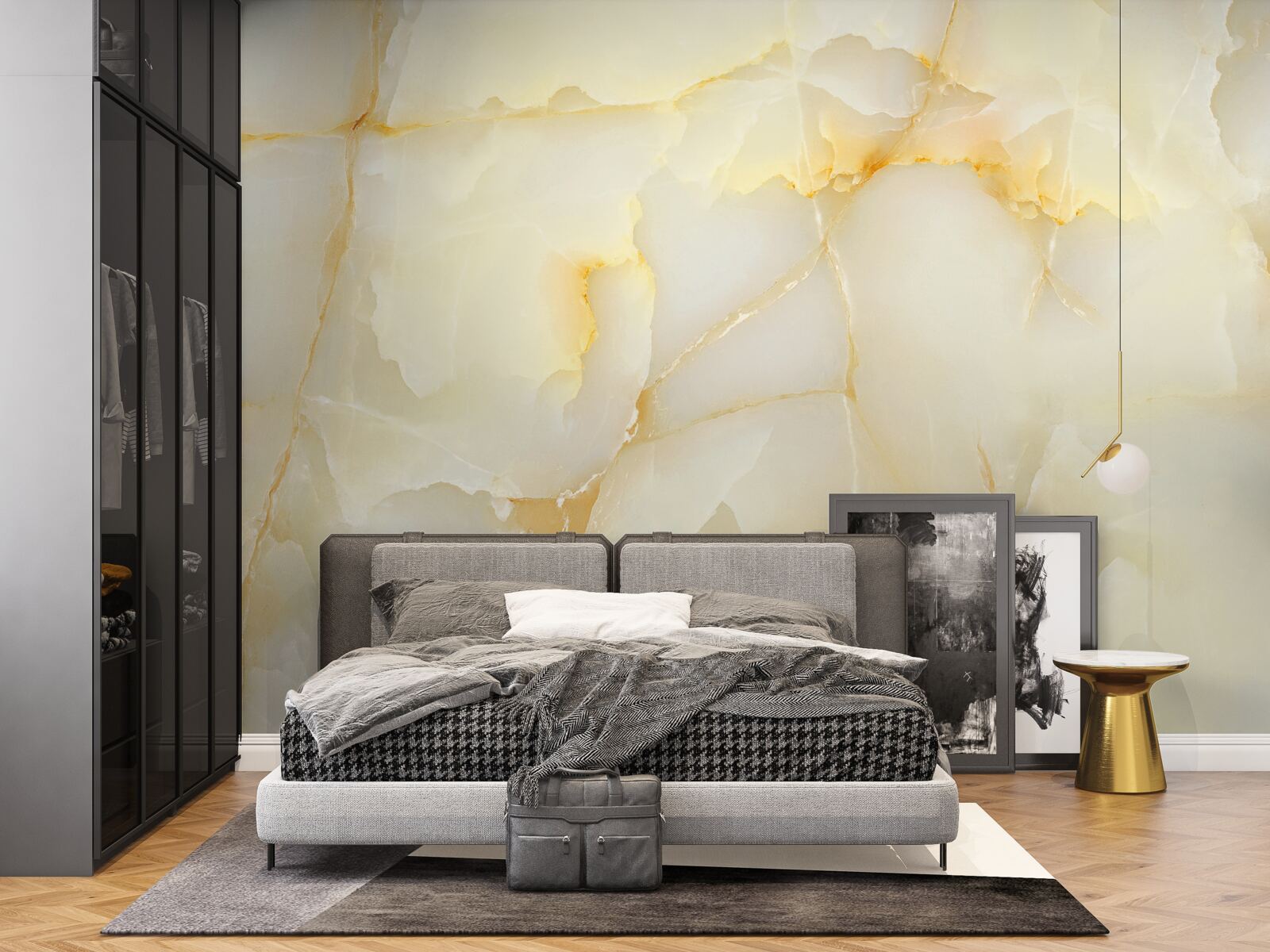 Fototapet marmură fină cu o nuanță aurie