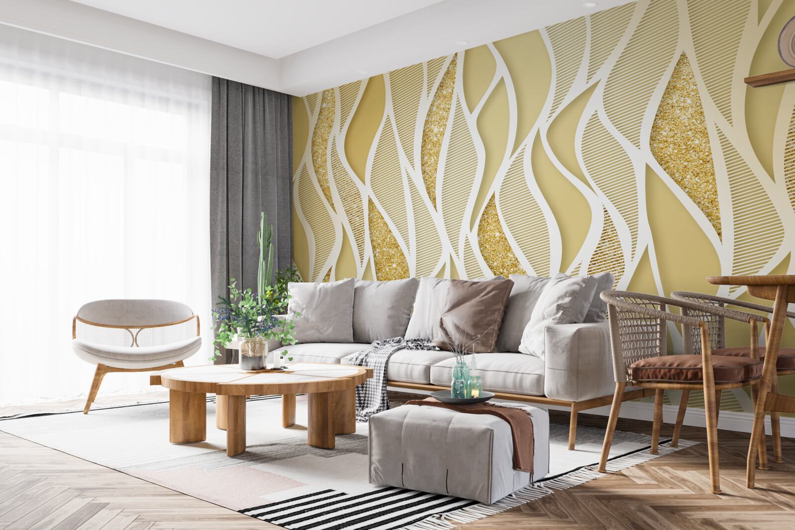 Fototapet rezumat frunze de toamnă