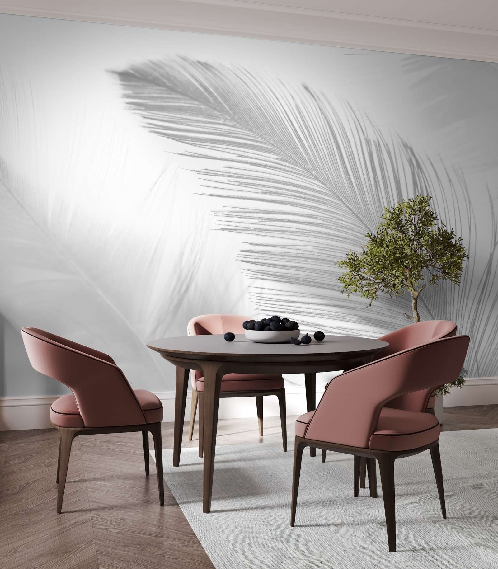 Fototapet două pene mari strălucitoare