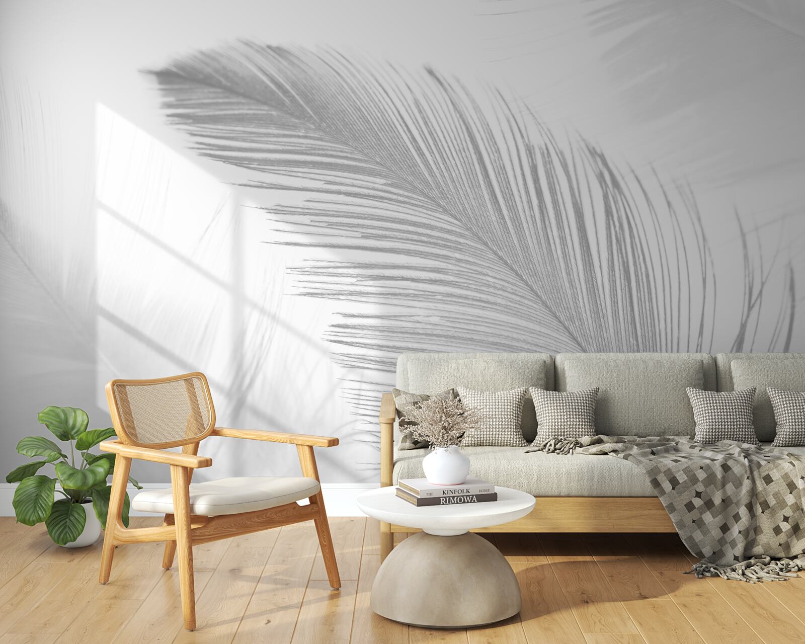 Fototapet două pene mari strălucitoare