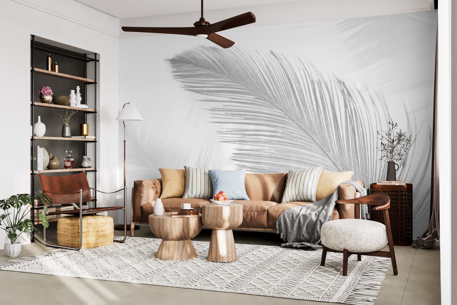 Fototapet două pene mari strălucitoare