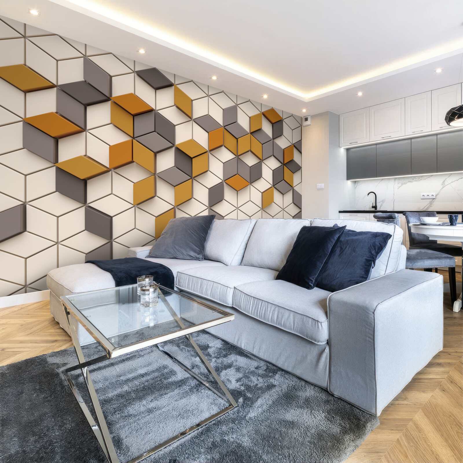 Fototapet blocuri cu margini diferite