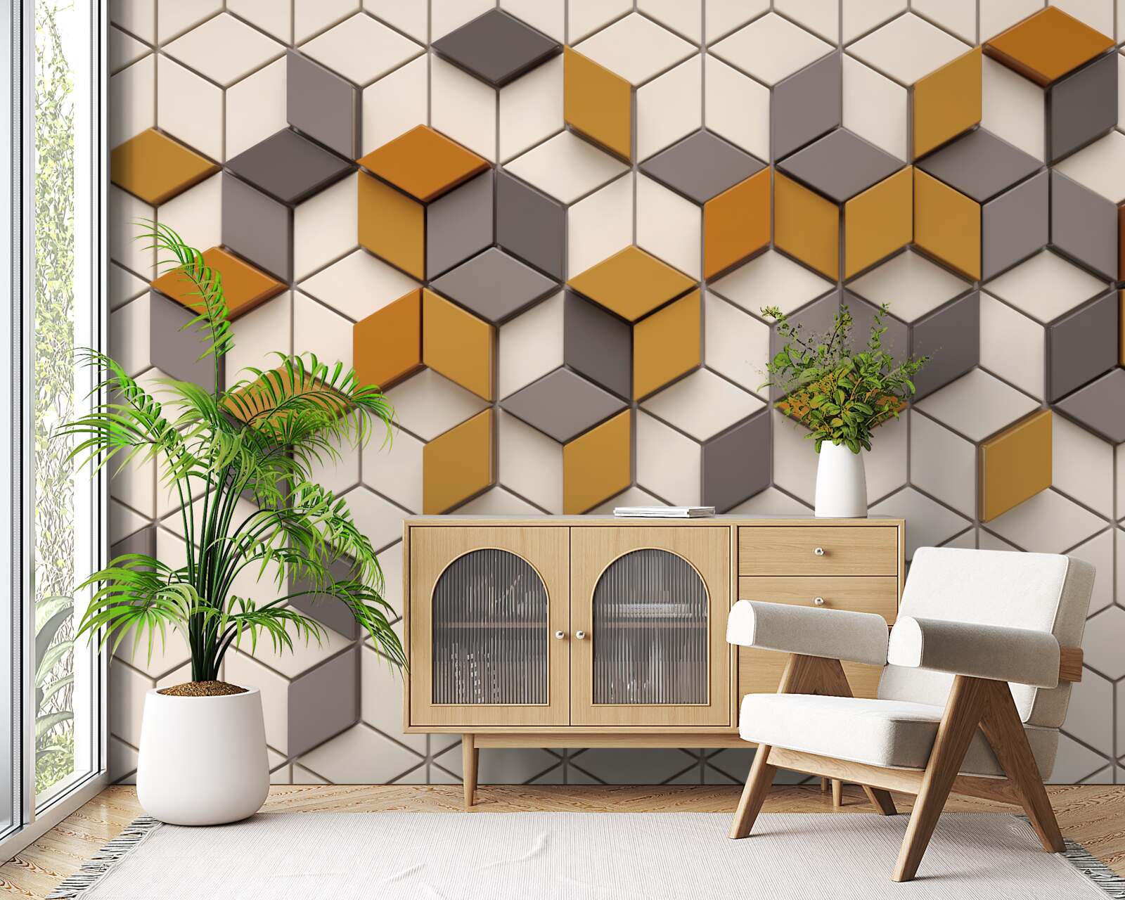 Fototapet blocuri cu margini diferite