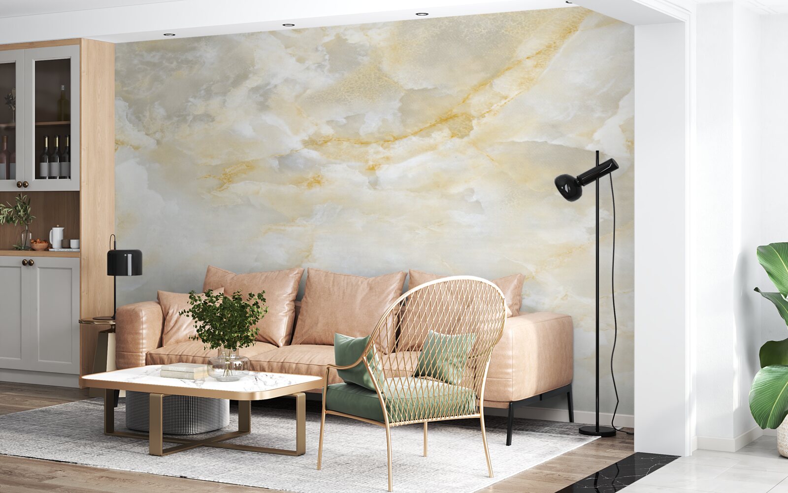 Fototapet nori plini de ploaie la răsăritul luminii