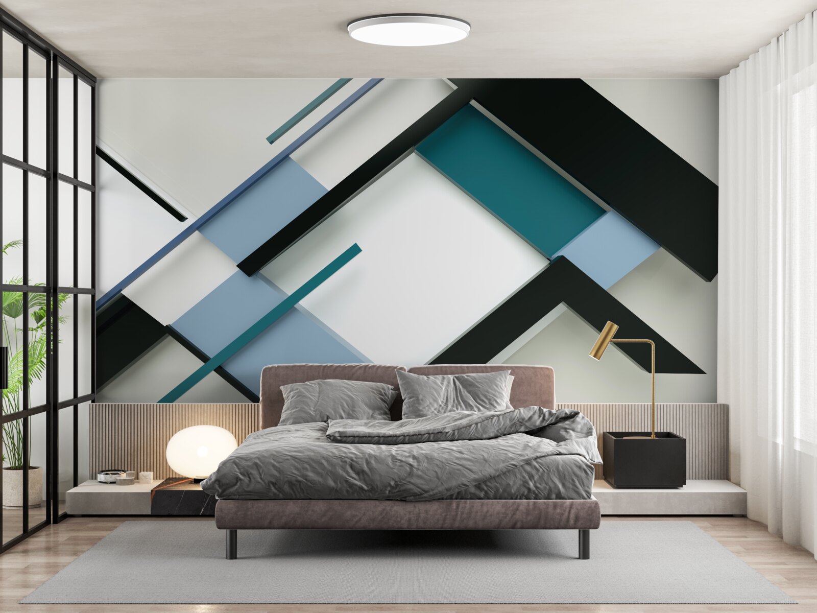 Fototapet forme geometrice în abstracție