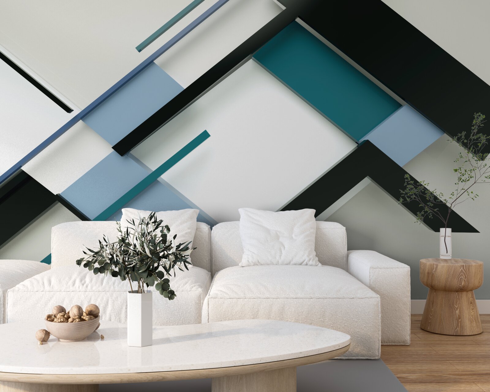 Fototapet forme geometrice în abstracție