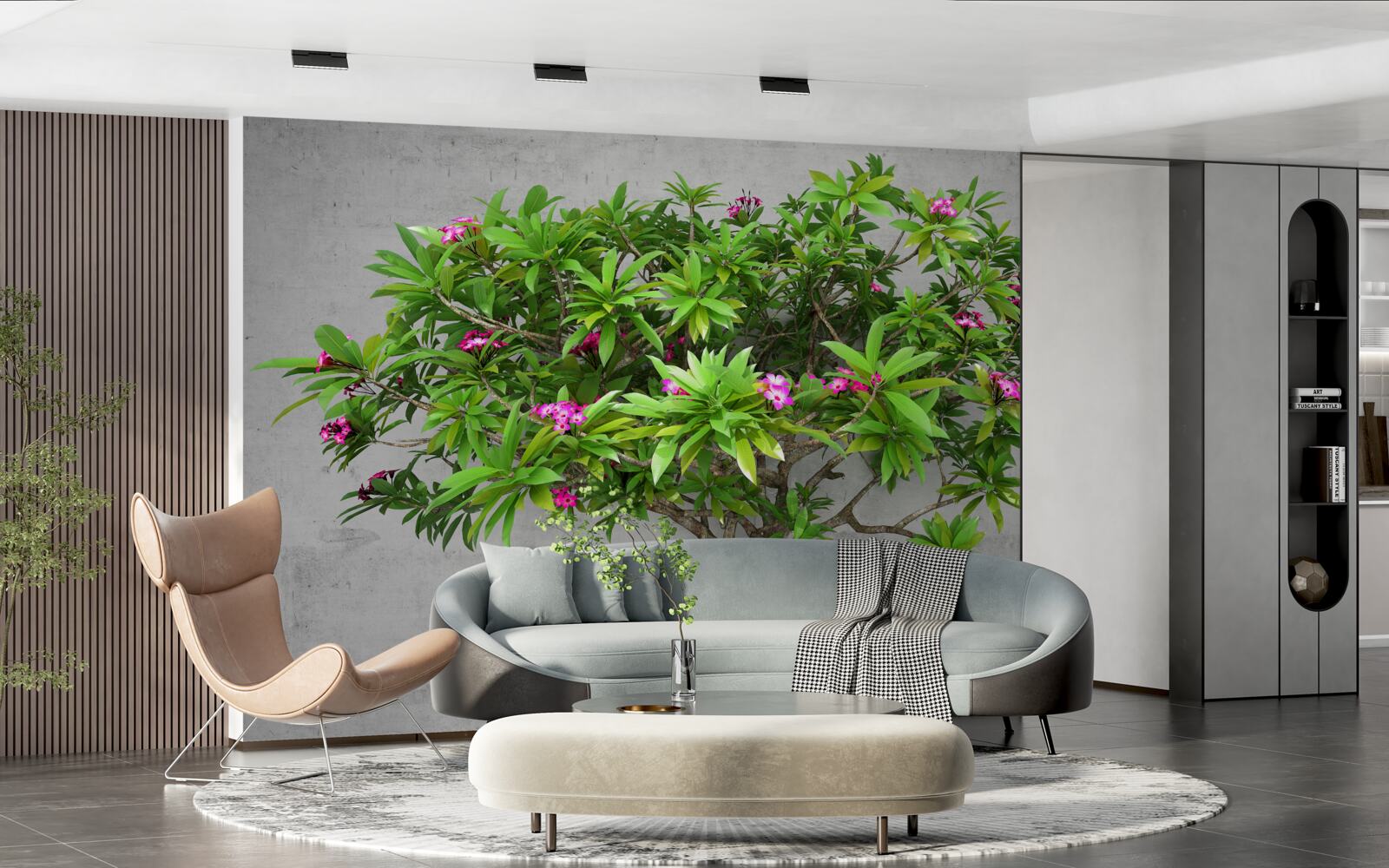 Fototapet licărire de verde pe un copac de foioase