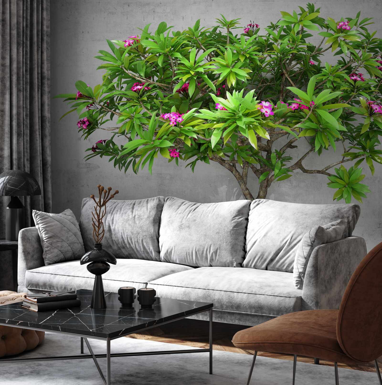 Fototapet licărire de verde pe un copac de foioase