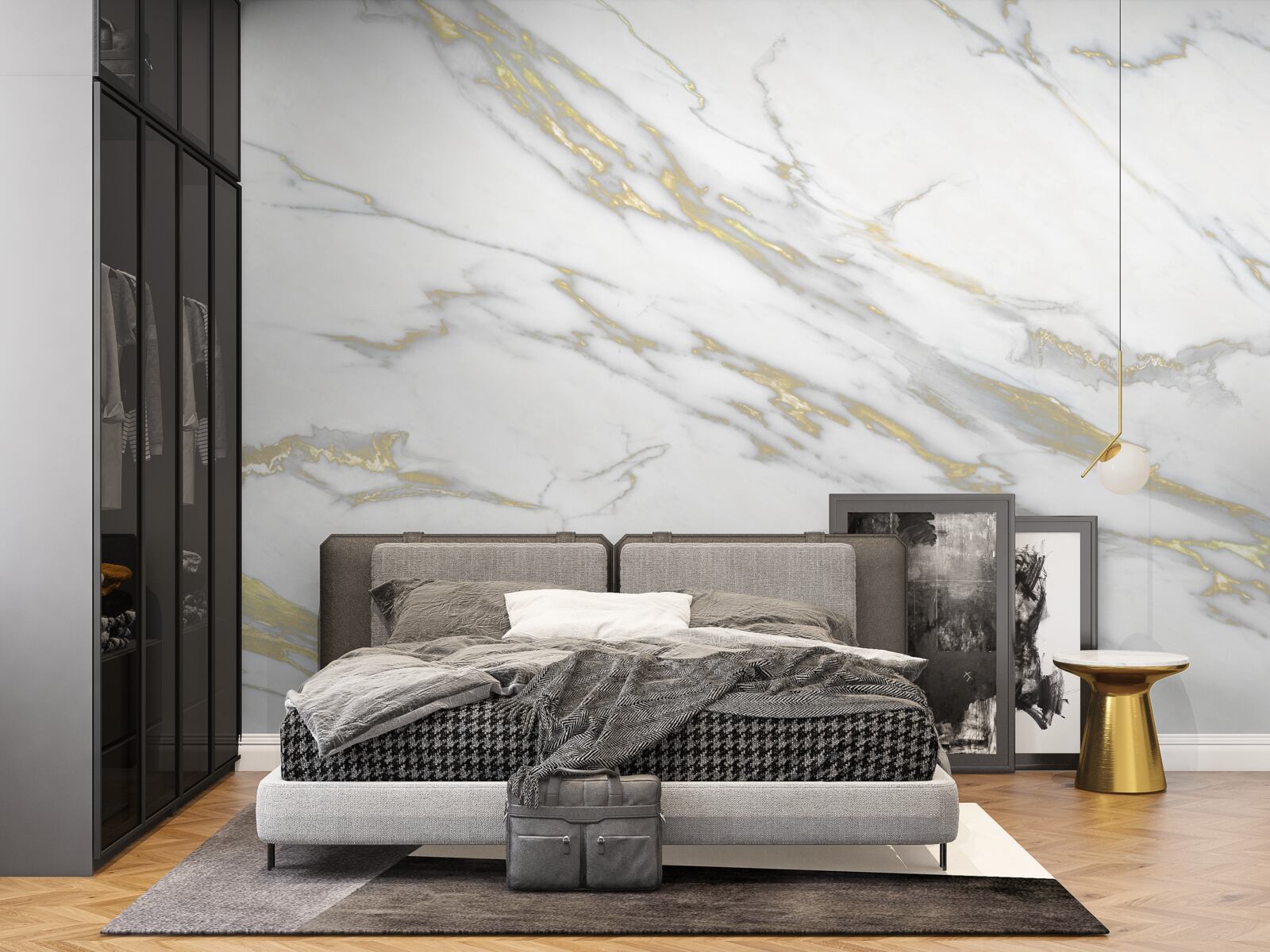 Fototapet indentare continuă pe marmură ușoară