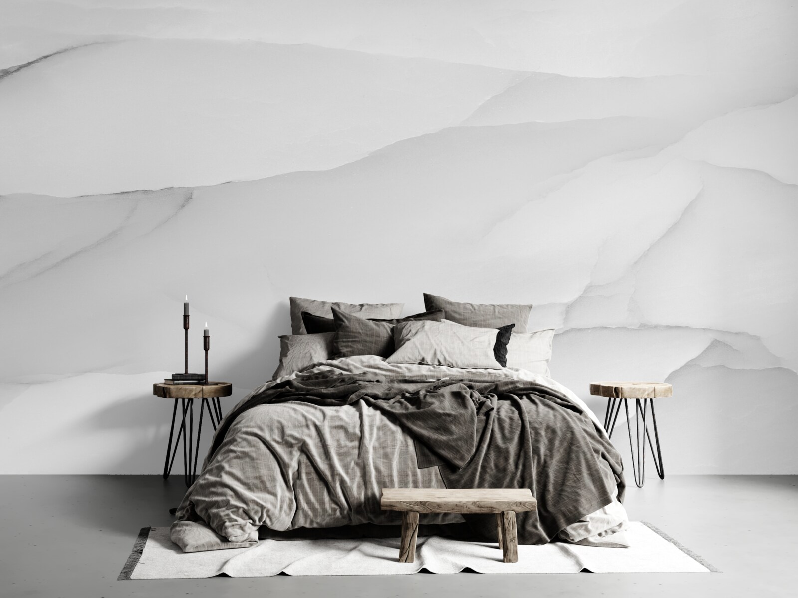 Fototapet marmura este acoperită cu o ceață groasă