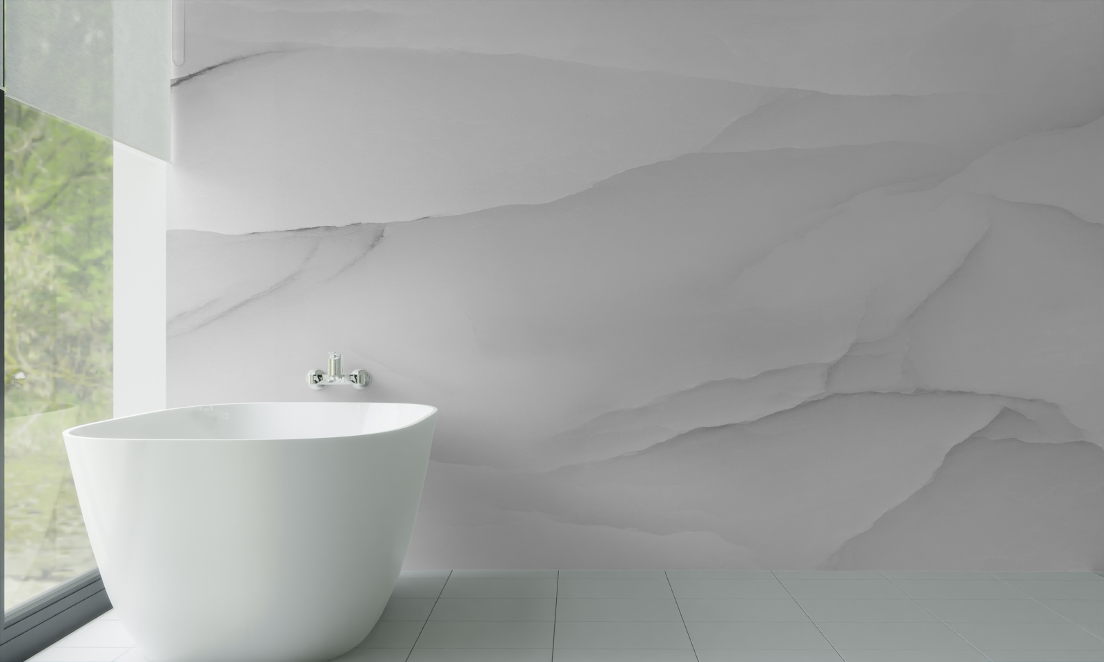 Fototapet marmura este acoperită cu o ceață groasă