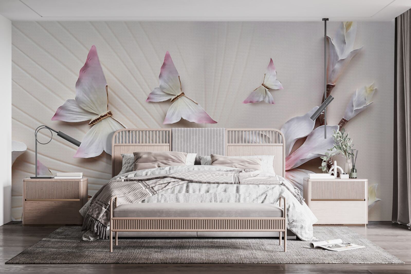 Fototapet Molii peste muguri strălucitori