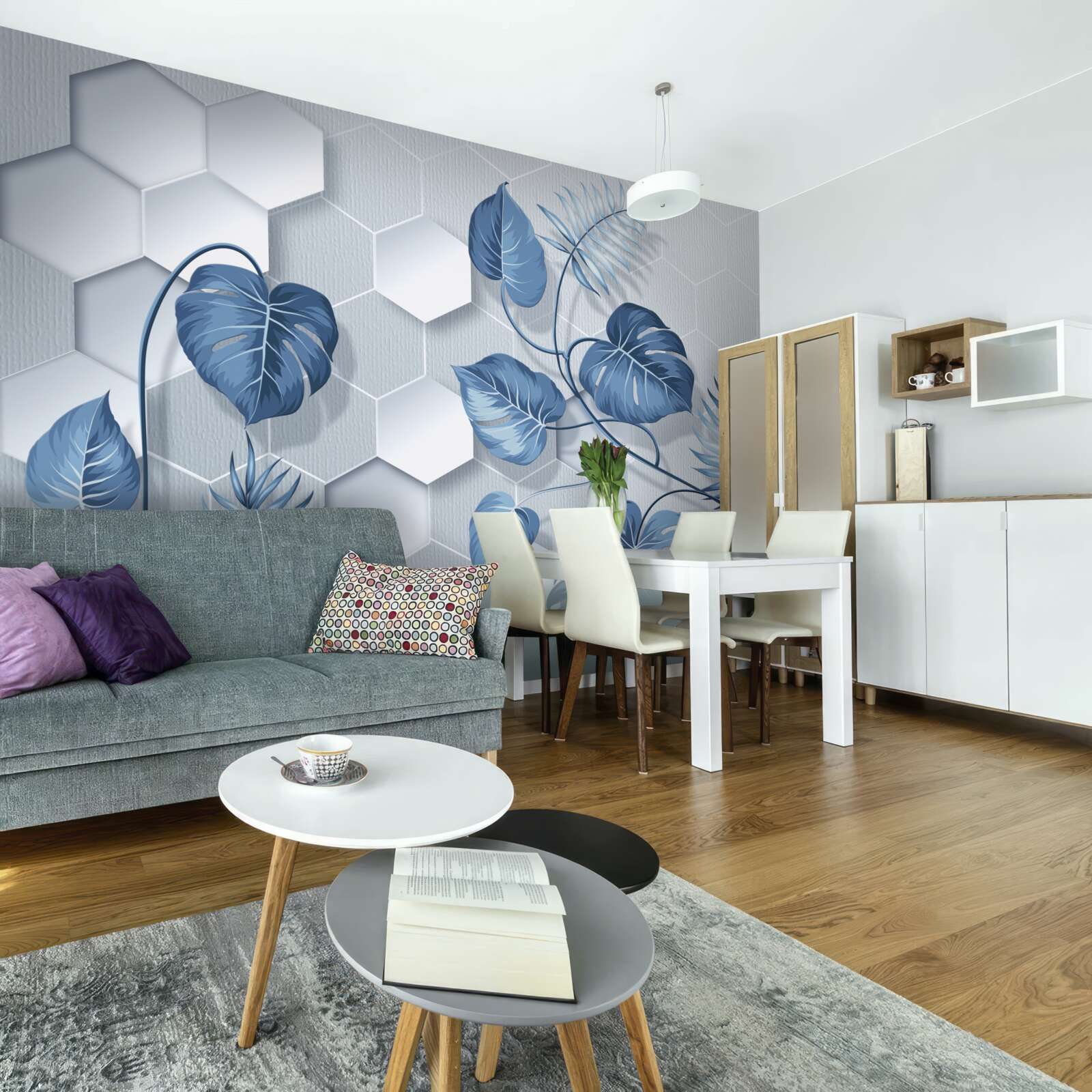 Fototapet monstera pe un fundal nespecificat