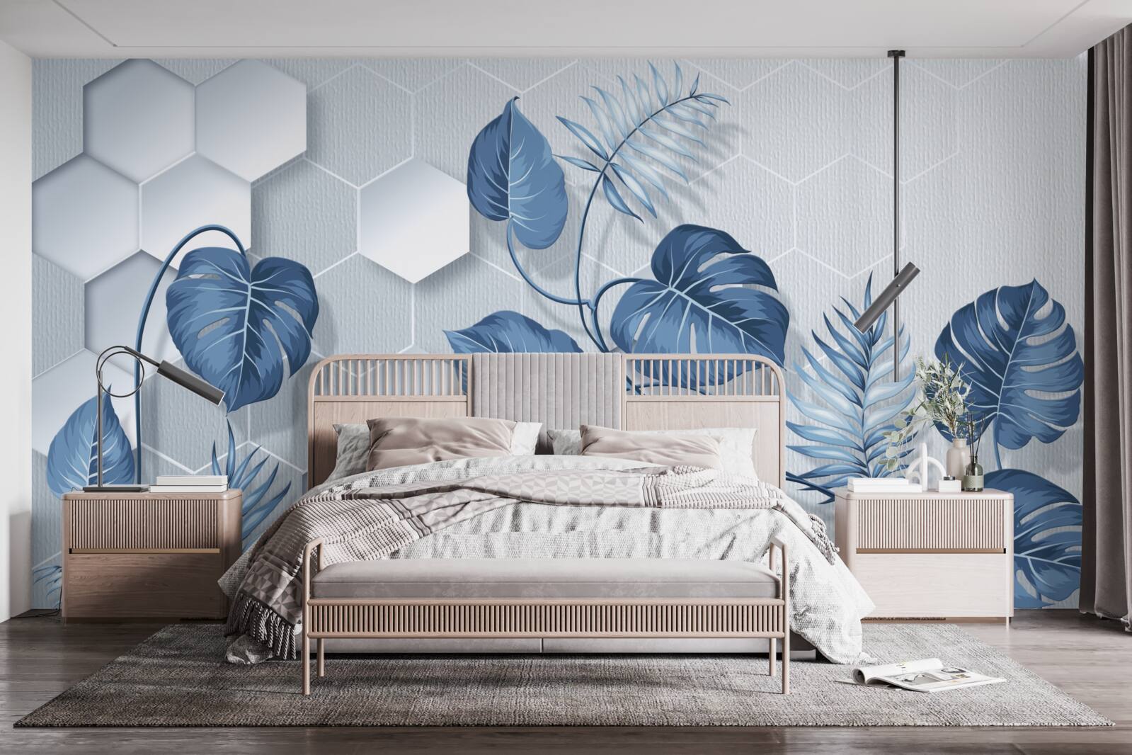 Fototapet monstera pe un fundal nespecificat