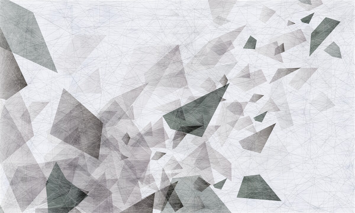 Fototapet fundal gri cu model abstract de fir