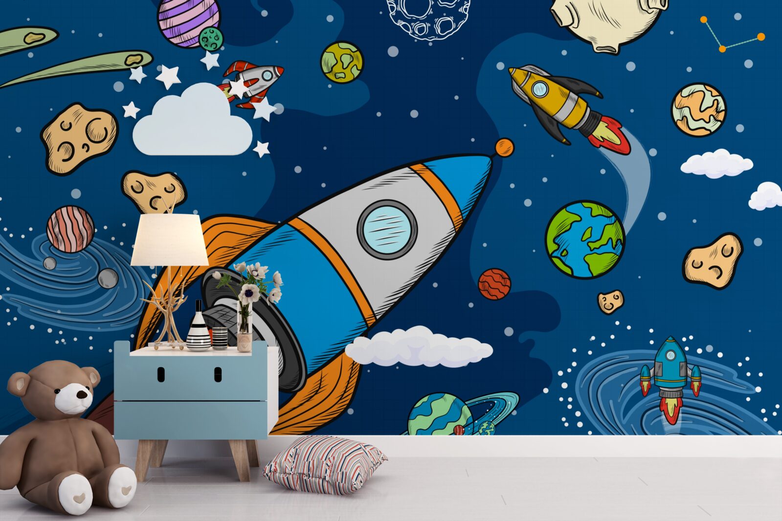 Fototapet rachete spațiale