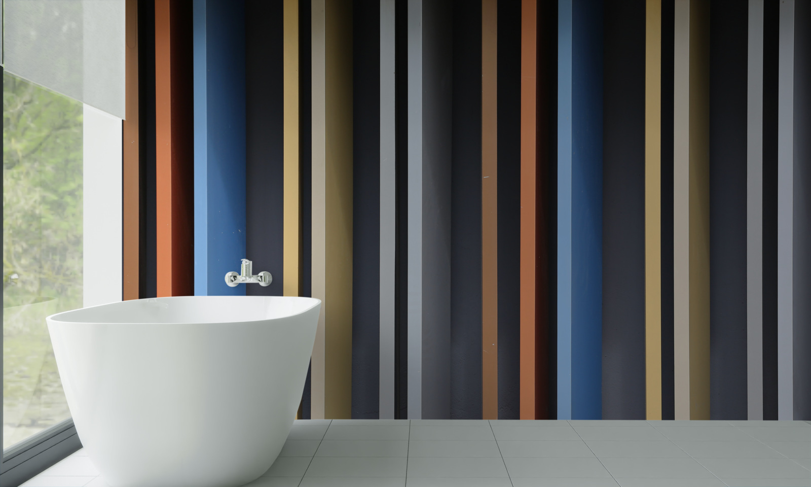 Fototapet linii viu colorate pe verticală