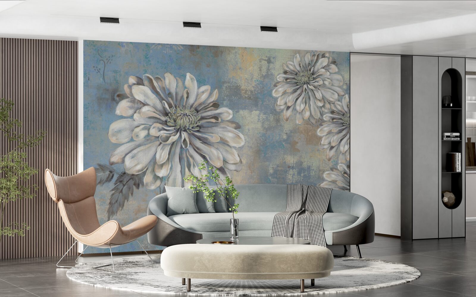 Fototapet asteri albi ca zăpada de mărimea ploii se toarnă în fundal