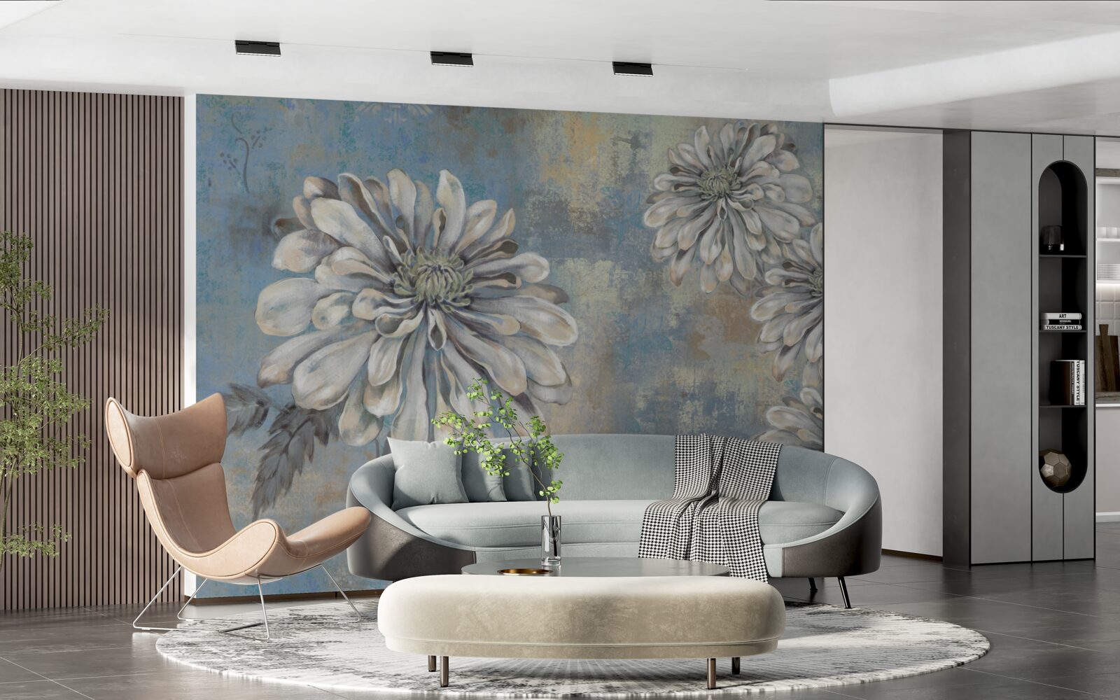 Fototapet asteri albi ca zăpada de mărimea ploii se toarnă în fundal