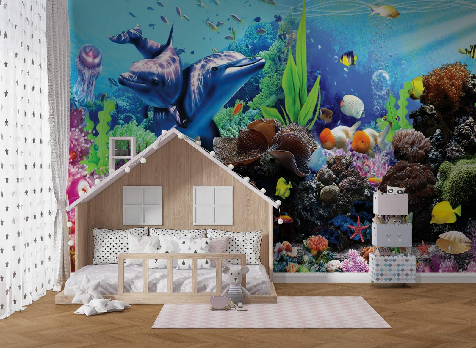 Fototapet lumea subacvatică în detaliu