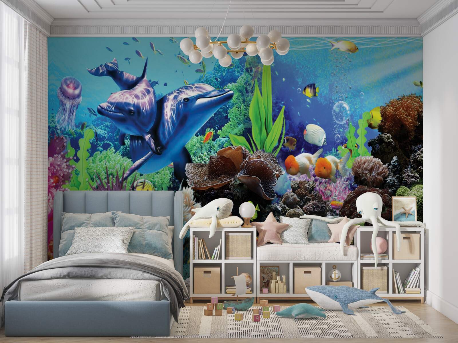 Fototapet lumea subacvatică în detaliu