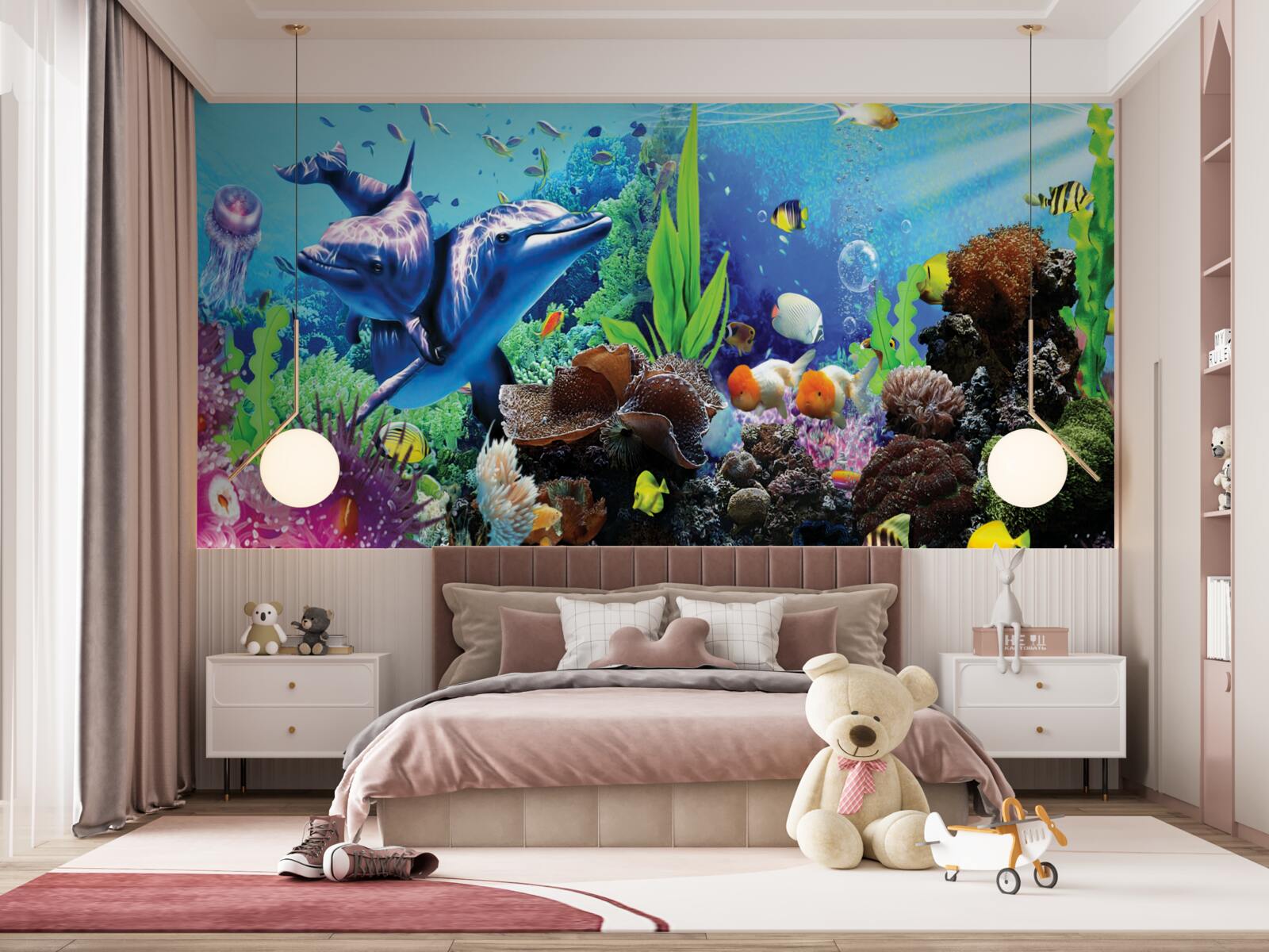 Fototapet lumea subacvatică în detaliu