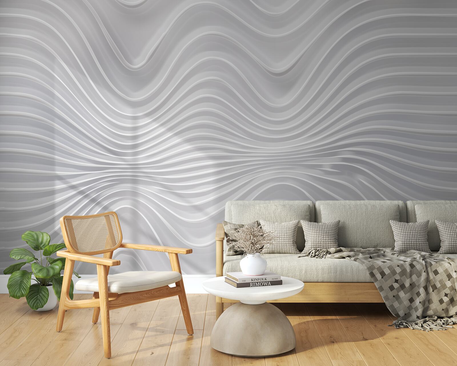 Fototapet unde care se extind la infinit în direcție orizontală