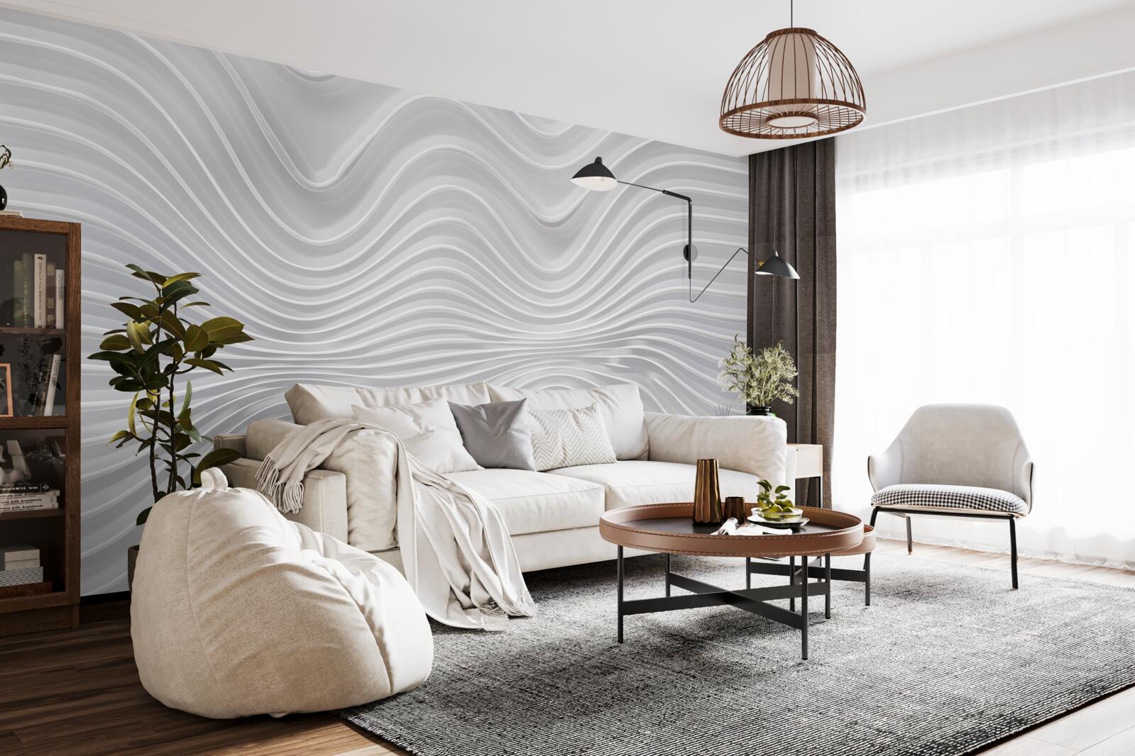 Fototapet unde care se extind la infinit în direcție orizontală